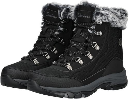 Rückansicht von Skechers Stiefelette Stiefel Damen Schwarz