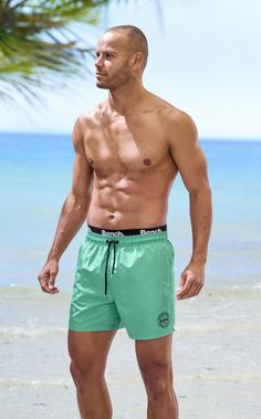 Rückansicht von Bench Badehose Badeshorts Herren grün