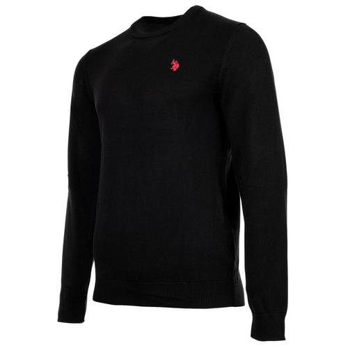 Rückansicht von U.S. Polo Assn. Strickpullover Strickpullover Herren Schwarz