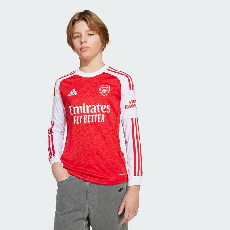 adidas adidas FC Arsenal 25/26 Long Sleeve Heimtrikot Trikot Kinder - Better Scarlet / White - 1 | SportScheck