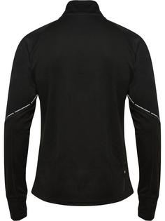 Rückansicht von Newline nwlPOWER HALF ZIP MIDLAYER Funktionssweatshirt Herren BLACK