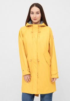 Rückansicht von Derbe Traveby_fisher Regenmantel Damen yellow