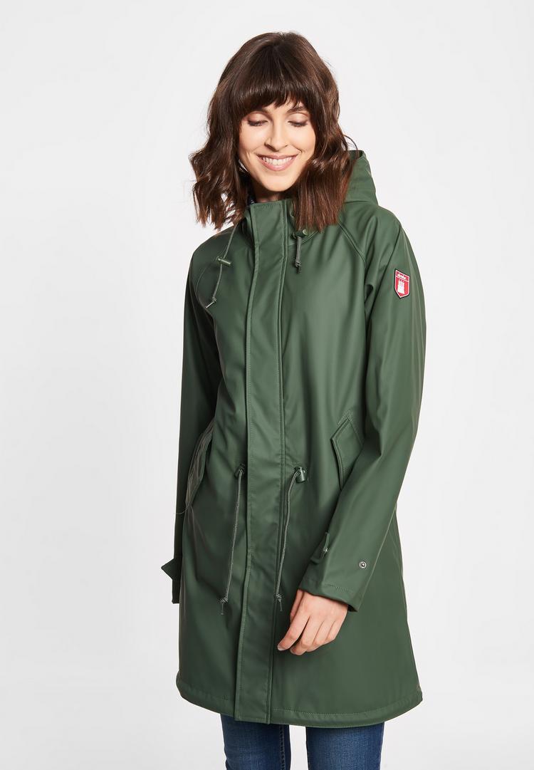 Derbe Derbe Traveby_fisher Regenmantel Damen - olive - 0 | SportScheck