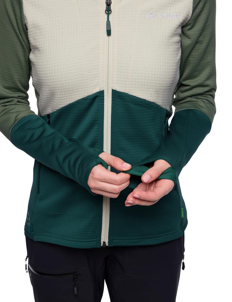 VAUDE VAUDE Women's Monviso Hooded Fleece Jacket Outdoorjacke Damen - deep pond - 1 | SportScheck