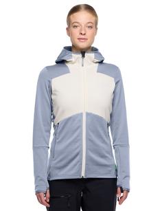 Rückansicht von VAUDE Women's Monviso Hooded Fleece Jacket Outdoorjacke Damen dark iris