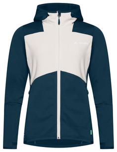 VAUDE Women's Monviso Hooded Fleece Jacket Outdoorjacke Damen dark sea/white