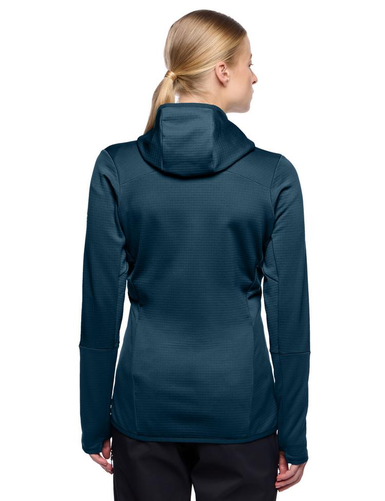 VAUDE VAUDE Women's Monviso Hooded Fleece Jacket Outdoorjacke Damen - dark sea/white - 1 | SportScheck