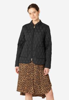 Rückansicht von Ilse Jacobsen AROS06 Steppjacke Damen schwarz