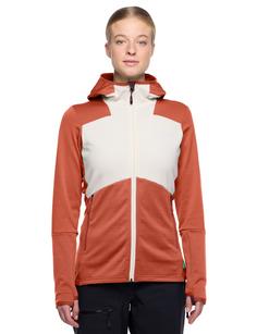 Rückansicht von VAUDE Women's Monviso Hooded Fleece Jacket Outdoorjacke Damen buckeye