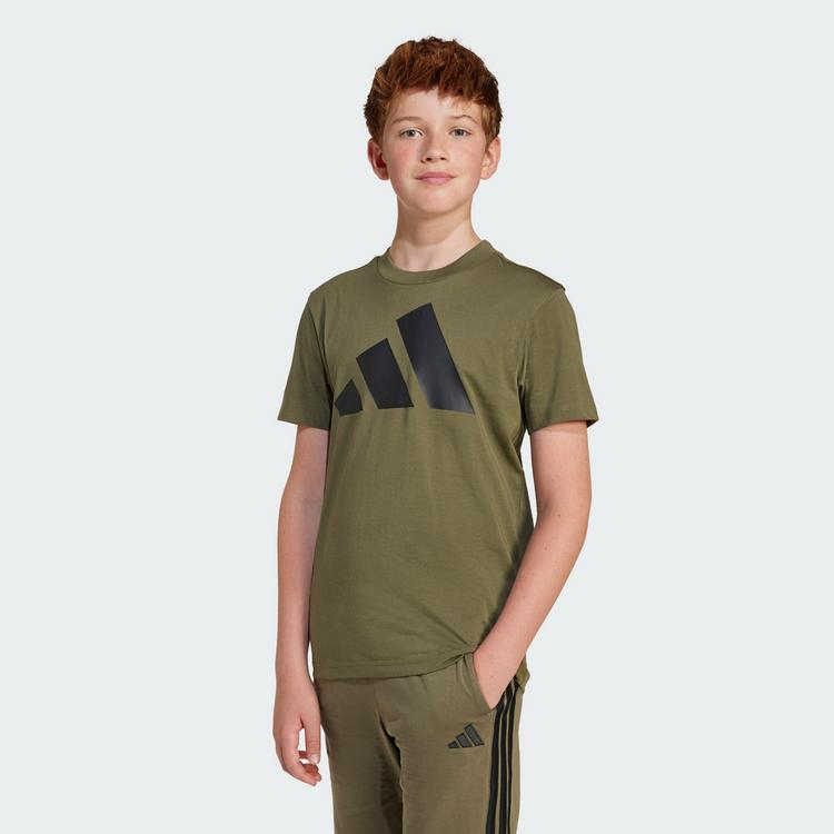 adidas adidas Essentials Kids T-Shirt Funktionsshirt Kinder - Olive Strata / Black - 1 | SportScheck