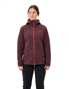 Rückansicht von VAUDE Women's A Year Elope Softshell Jacket II Outdoorjacke Damen dark oak