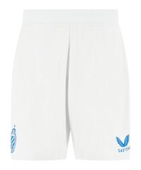Castore FC Br&uuml;gge Short Ausw&auml;rts 2025/2026 Wei&szlig; Fu&szlig;ballshorts - weissblau