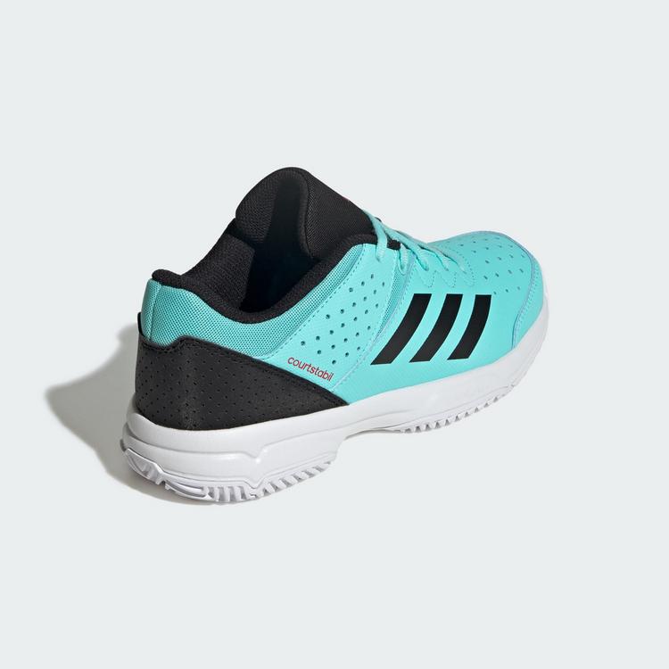 adidas adidas Court Stabil schuh Hallenschuhe Kinder - Flash Aqua / Core Black / Cloud White - 3 | SportScheck