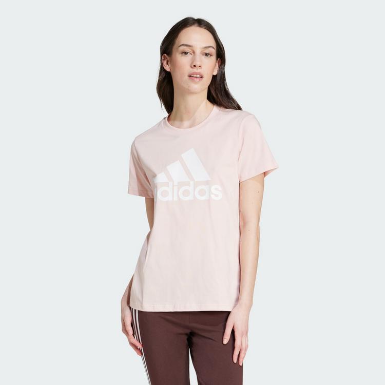 adidas adidas Essentials Logo-T-Shirt T-Shirt Damen - Sandy Pink - 0 | SportScheck