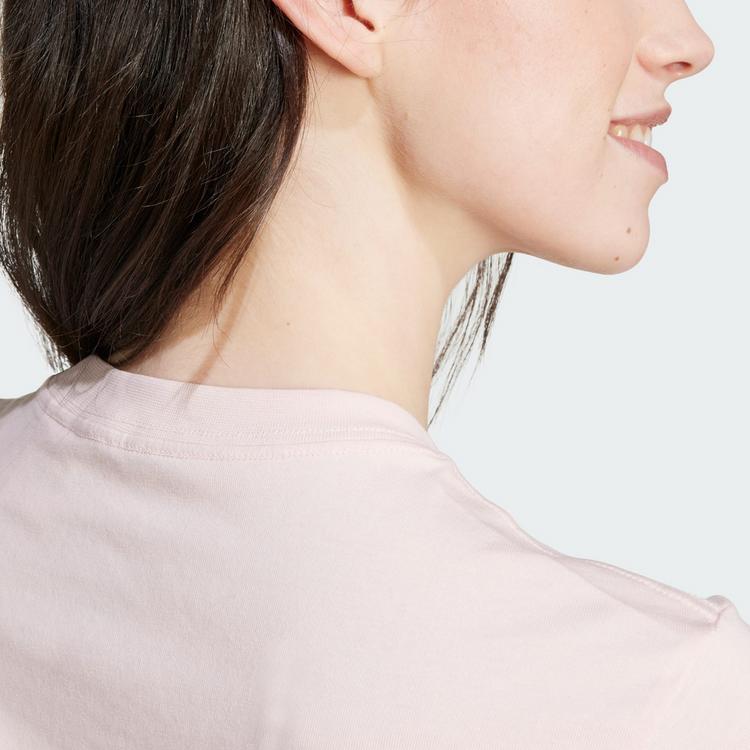 adidas adidas Essentials Logo-T-Shirt T-Shirt Damen - Sandy Pink - 1 | SportScheck