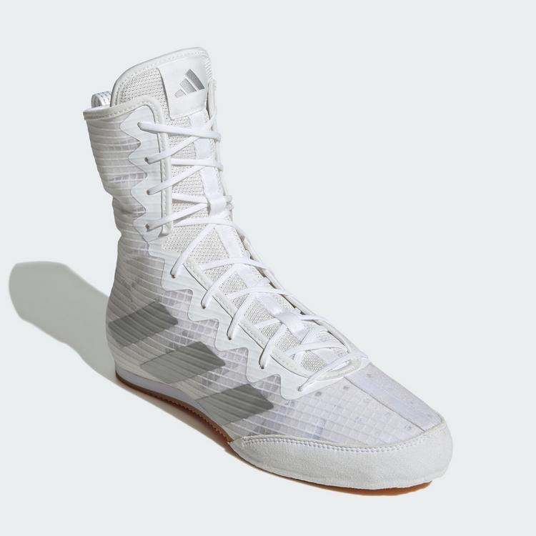 adidas adidas Box Hog 4 Boxschuh Boxschuhe - Cloud White / Silver Metallic / Core Black - 3 | SportScheck