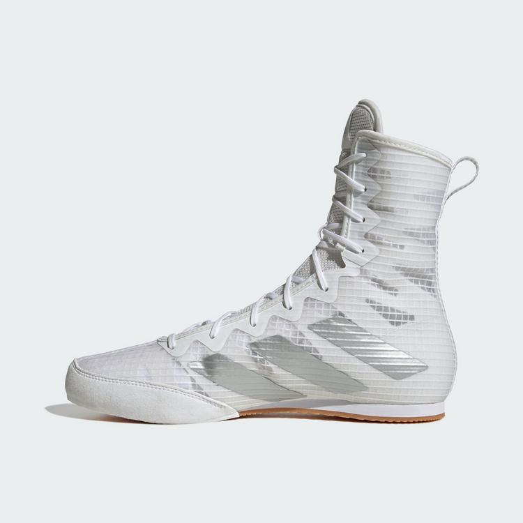 adidas adidas Box Hog 4 Boxschuh Boxschuhe - Cloud White / Silver Metallic / Core Black - 5 | SportScheck