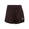 adidas Pacer Essentials Knit High-Rise Shorts Funktionsshorts Damen - Aurora Coffee / White