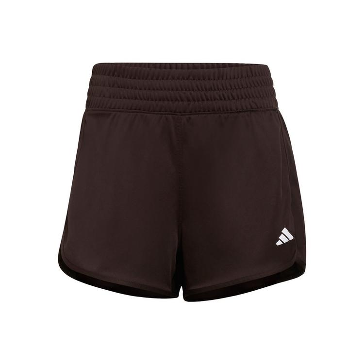 adidas adidas Pacer Essentials Knit High-Rise Shorts Funktionsshorts Damen - Aurora Coffee / White - 0 | SportScheck