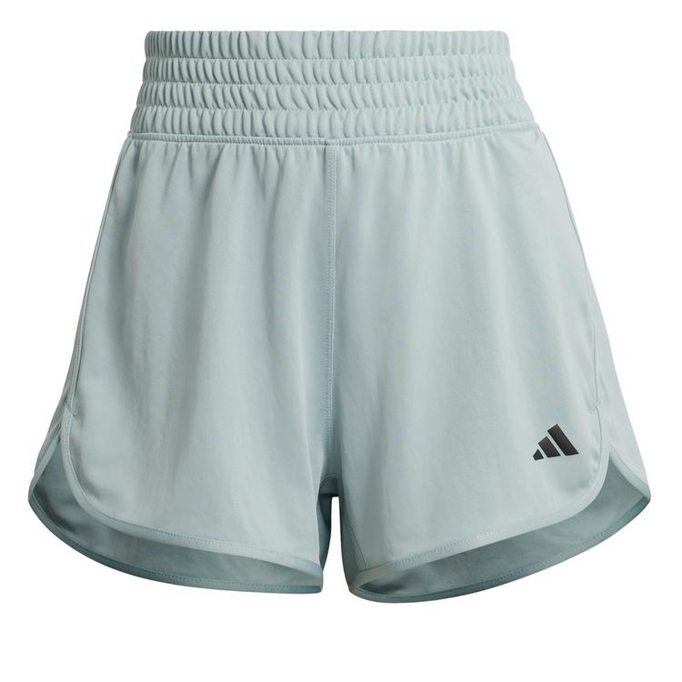 adidas adidas Pacer Essentials Knit High-Rise Shorts Funktionsshorts Damen - Wonder Sage / White - 0 | SportScheck