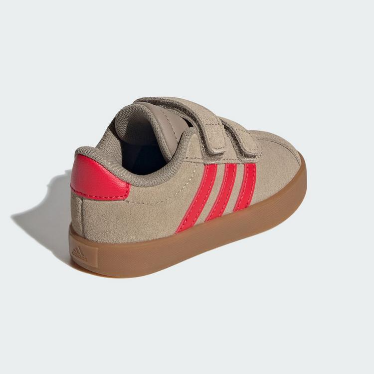 adidas adidas VL Court 3.0 Schuh Sneaker Kinder - Blanch Cargo / Pure Ruby / Gold Metallic - 4 | SportScheck
