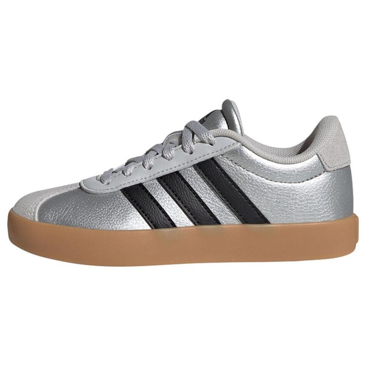 adidas adidas VL Court&nbsp;3.0 Schuh Sneaker Kinder - Silver Metallic / Core Black / Light Solid Grey - 0 | SportScheck