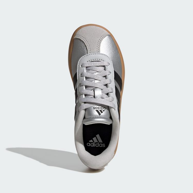 adidas adidas VL Court&nbsp;3.0 Schuh Sneaker Kinder - Silver Metallic / Core Black / Light Solid Grey - 1 | SportScheck