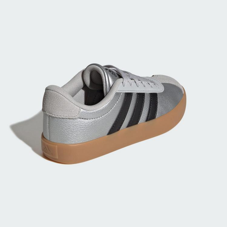adidas adidas VL Court&nbsp;3.0 Schuh Sneaker Kinder - Silver Metallic / Core Black / Light Solid Grey - 4 | SportScheck