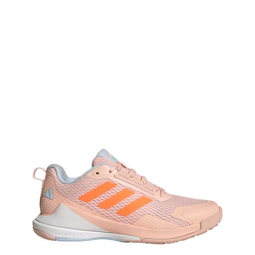 Rückansicht von adidas Novaflight 2 Indoor Schuh Hallenschuhe Damen Blush Pink / Lucid Orange / Cloud White