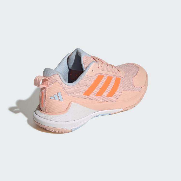 adidas adidas Novaflight 2 Indoor Schuh Hallenschuhe Damen - Blush Pink / Lucid Orange / Cloud White - 4 | SportScheck
