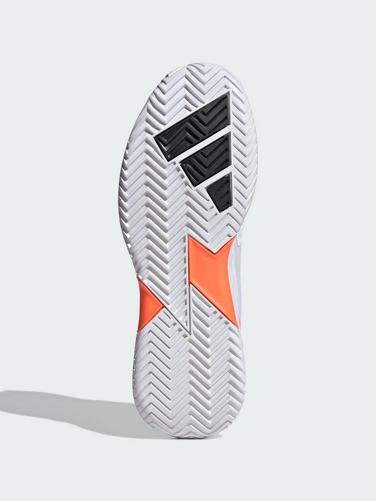 adidas adidas Defiant Speed 2 Tennisschuh Tennisschuhe Herren - Cloud White / Core Black / Lucid Orange - 2 | SportScheck