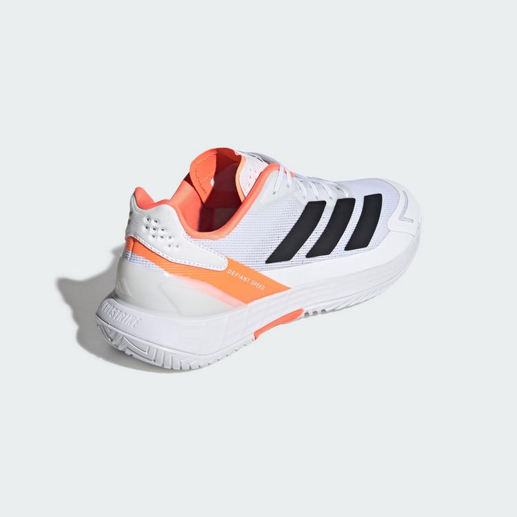 adidas adidas Defiant Speed 2 Tennisschuh Tennisschuhe Herren - Cloud White / Core Black / Lucid Orange - 4 | SportScheck
