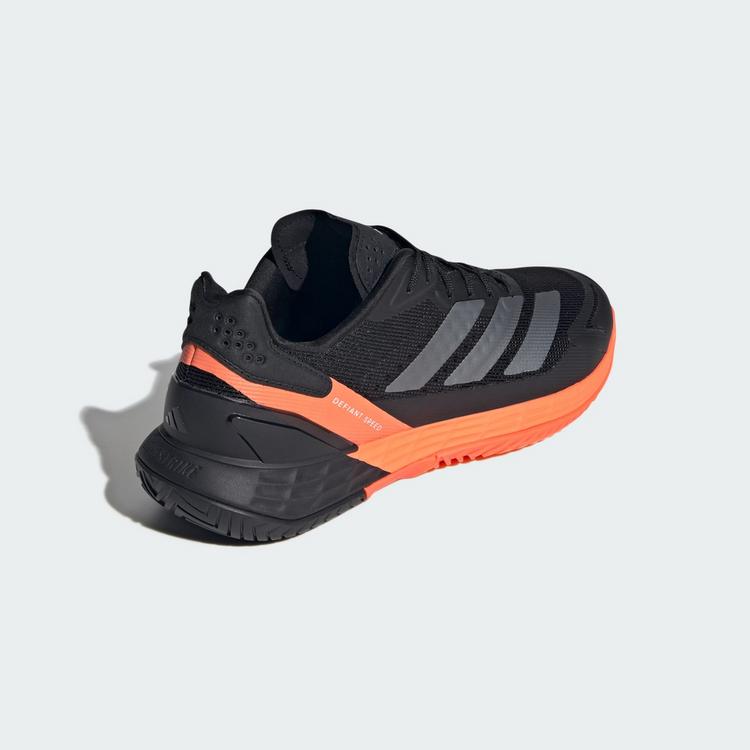 adidas adidas Defiant Speed 2 Tennisschuh Tennisschuhe Herren - Core Black / Core Black / Lucid Orange - 4 | SportScheck