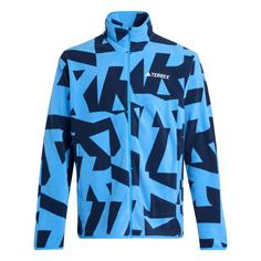adidas Terrex Multi Printed Fleecejacke Fleecejacke Herren Ray Blue / Legend Ink