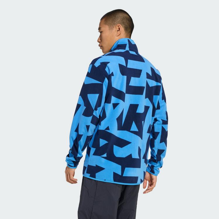 adidas adidas Terrex Multi Printed Fleecejacke Fleecejacke Herren - Ray Blue / Legend Ink - 1 | SportScheck