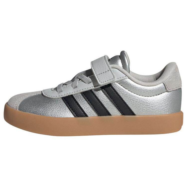 adidas adidas VL Court 3.0 Kids Schuh Sneaker Kinder - Silver Metallic / Core Black / Light Solid Grey - 0 | SportScheck