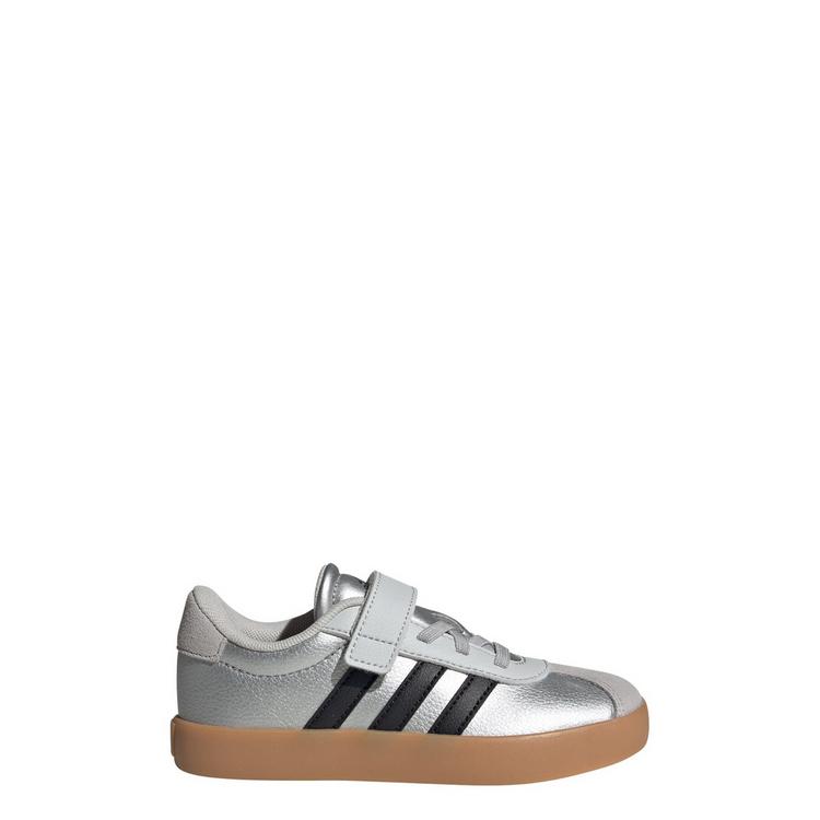 adidas adidas VL Court 3.0 Kids Schuh Sneaker Kinder - Silver Metallic / Core Black / Light Solid Grey - 0 | SportScheck