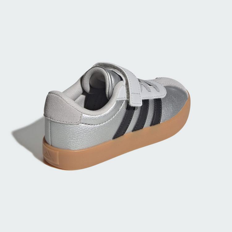 adidas adidas VL Court 3.0 Kids Schuh Sneaker Kinder - Silver Metallic / Core Black / Light Solid Grey - 4 | SportScheck