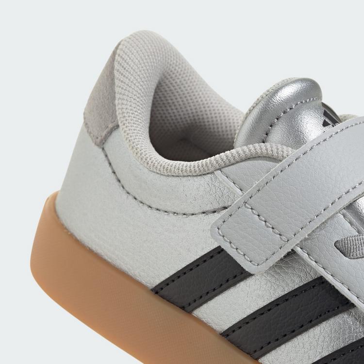 adidas adidas VL Court 3.0 Kids Schuh Sneaker Kinder - Silver Metallic / Core Black / Light Solid Grey - 7 | SportScheck