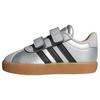 adidas VL Court 3.0 Kids Schuh Sneaker Kinder - Silver Metallic / Core Black / Light Solid Grey