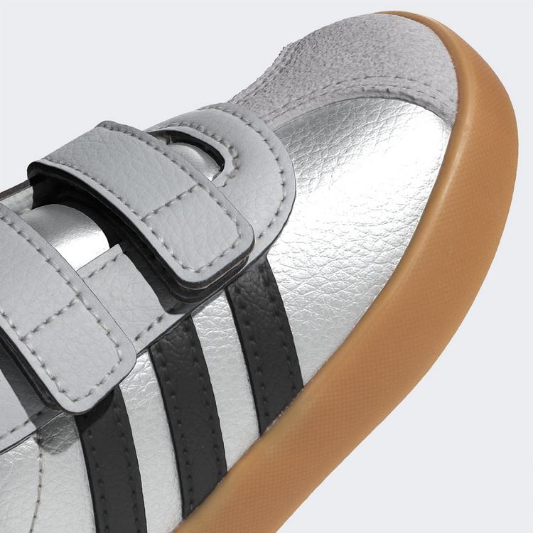 adidas adidas VL Court 3.0 Kids Schuh Sneaker Kinder - Silver Metallic / Core Black / Light Solid Grey - 6 | SportScheck