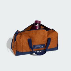 Rückansicht von adidas 4ATHLTS Duffelbag S Umhängetasche Tech Copper / Off White