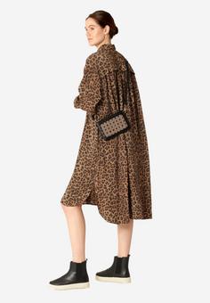 Rückansicht von Ilse Jacobsen BRAID03 Umhängetasche Damen Mocca Black