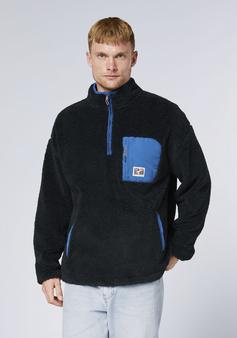 Rückansicht von Chiemsee Fleecepullover Fleecepullover Herren 19-3911 Black Beauty