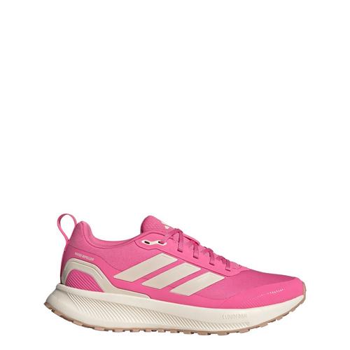 Rückansicht von adidas Runfalcon 5 TR Laufschuh Laufschuhe Damen Pink Fusion / Chalk White / Core Black