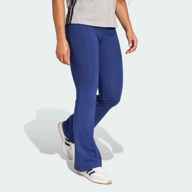 adidas adidas Essentials Small Logo Flared Leggings Leggings Damen - Dark Blue / White - 0 | SportScheck