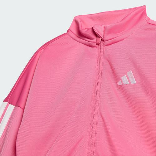 Rückansicht von adidas Essentials CLIMACOOL Kids Trainingsanzug Trainingsanzug Kinder Pink Fusion / White / White