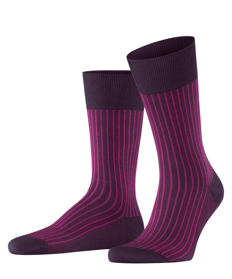 Falke Falke Oxford Stripe SO Socken Herren - aubergine (8282) - 0 | SportScheck