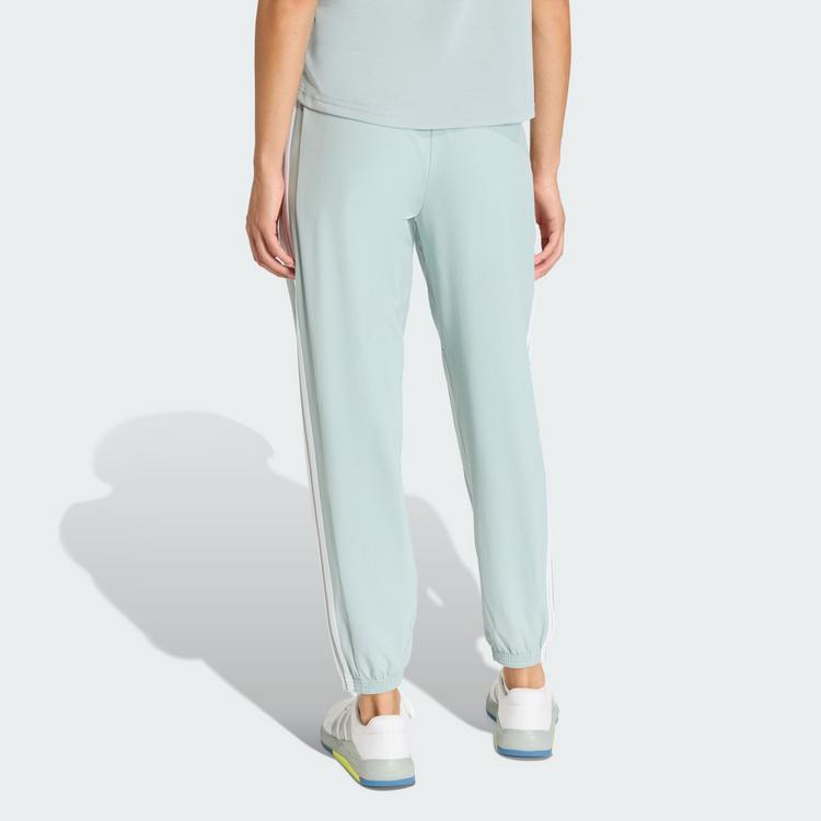 adidas adidas Train Essentials 3-Streifen Woven Hose Trainingshose Damen - Wonder Sage / White - 1 | SportScheck