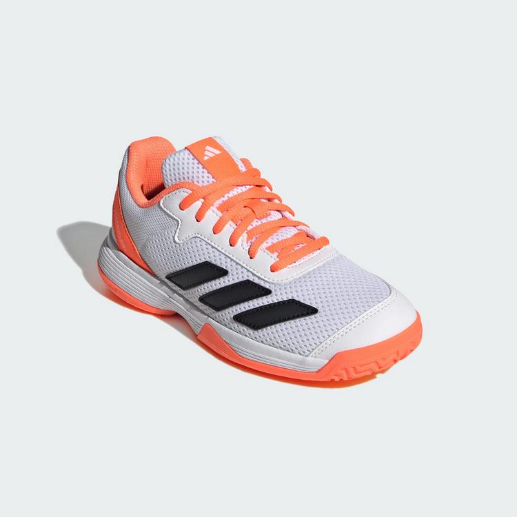 adidas adidas Courtflash Kids Tennisschuh Tennisschuhe Kinder - Lucid Orange / Cyber Metallic / Cloud White - 3 | SportScheck